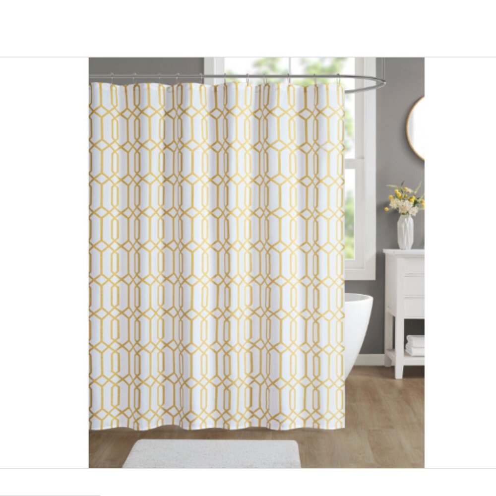 Decor Studio Marion Shower Curtain - Gold